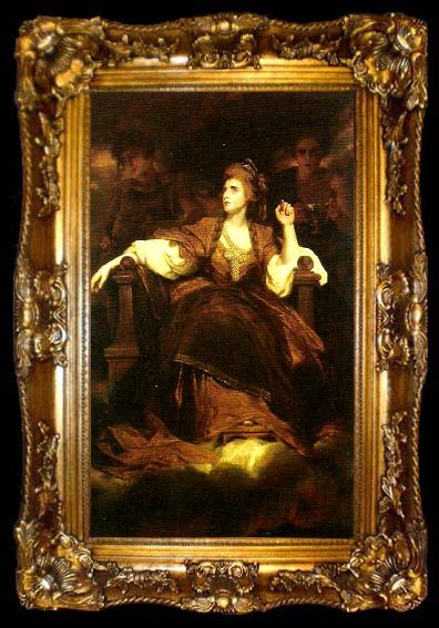 framed  Sir Joshua Reynolds mrs siddons as the tragic muse, ta009-2